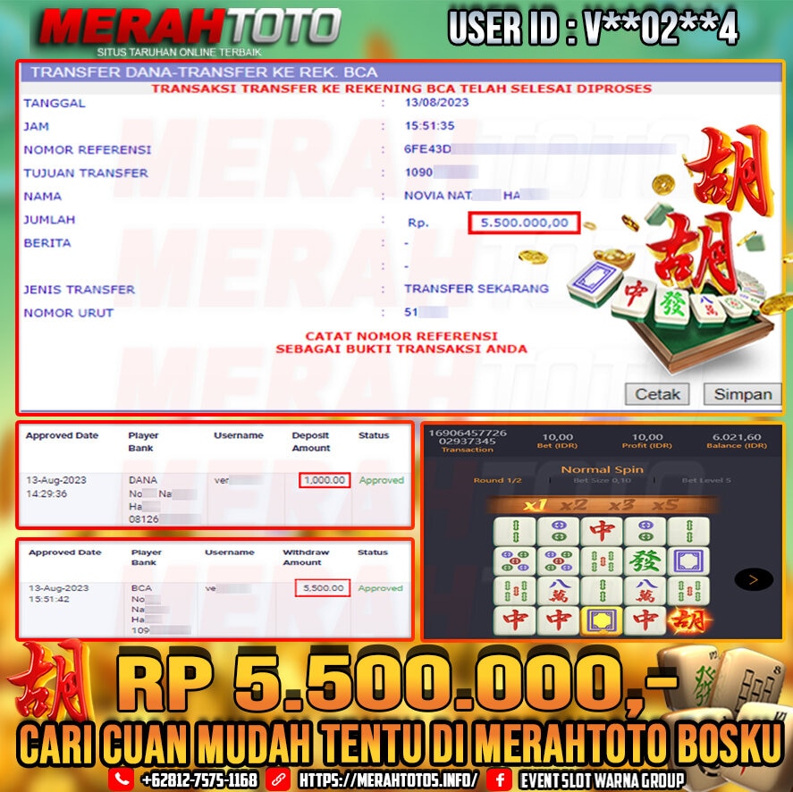 bukti-jp-slot-member-merahtoto-13-agustus-2023-mahjong-ways-pg-slots